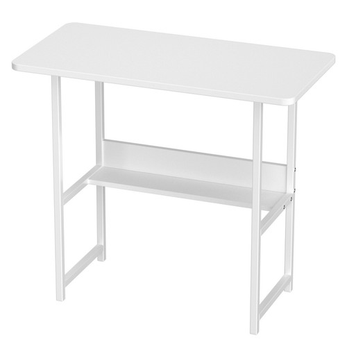 White compact computer - compact, desk