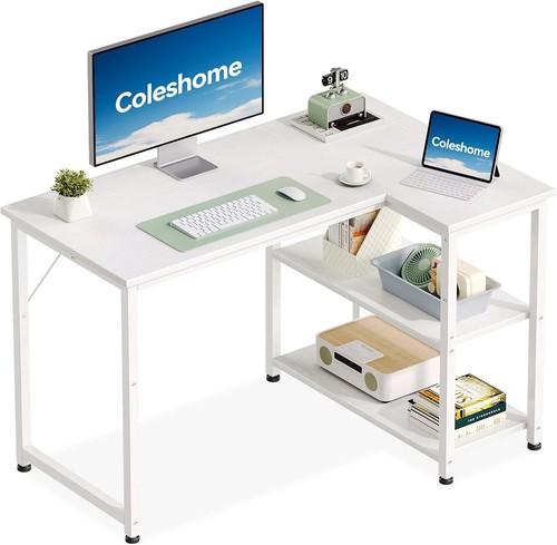 Coleshome shaped gaming desk - shaped,
