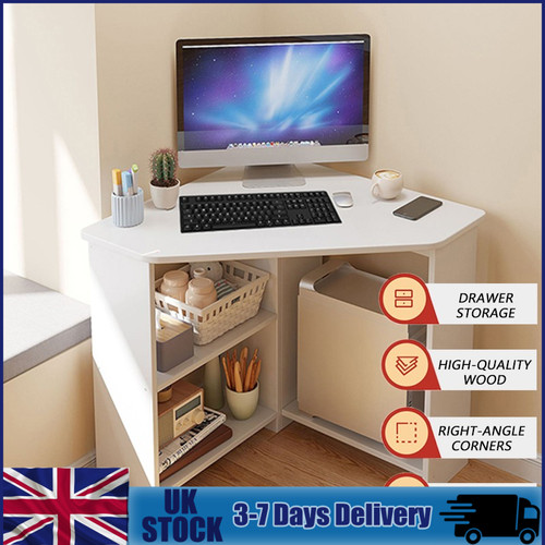 White wood office - office, desk