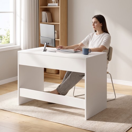 Small computer desk with - computer,