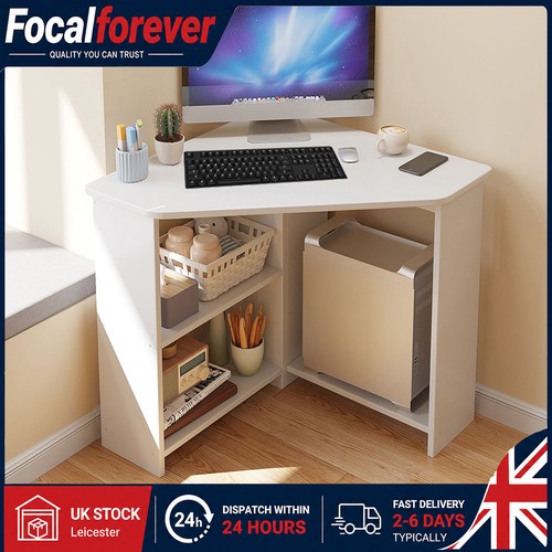 White wood office desk - wood,