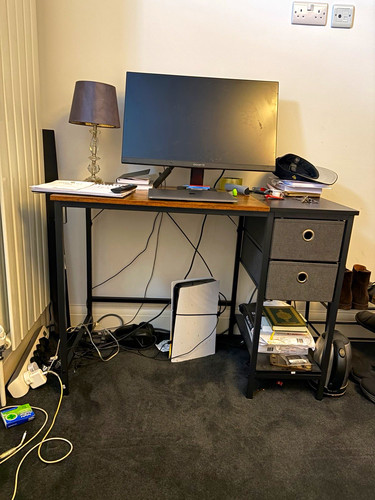 Computer desk workstation - computer,