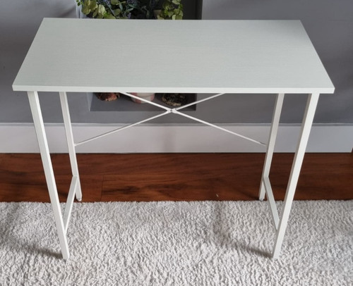 Small white computer desk - white,